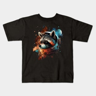 space raccoon Kids T-Shirt